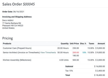 odoo erp sales app module