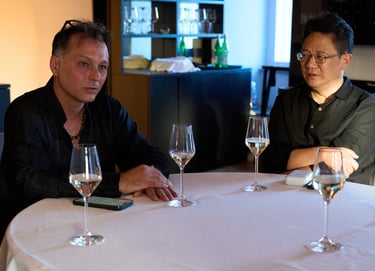 Francesco De Luca e Hu Xian, Ristorante Traiano in Roma