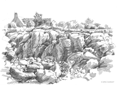 Dessin mine de plomb sur papier A4 - © Eric Durant
