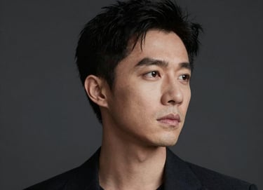 A minimalist, artistic headshot of a male actor looking thoughtfully away from the lens. Soft, diffused lighting using #F5F5F5 tones against a deep #333333 background. High-end editorial style for a professional portfolio.