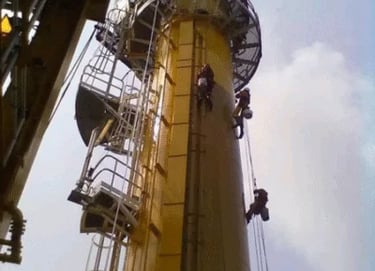 Inspección en torres de destilación