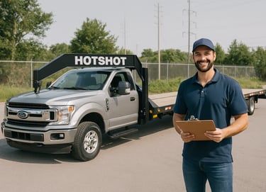 Hotshot driver reviewing federal compliance starter kit preview pages