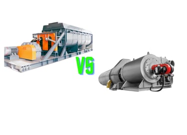 Comparison between paddle dryer and rotary dryer working principles