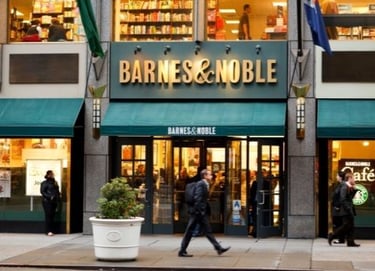 shop front of Barnes and Noble
