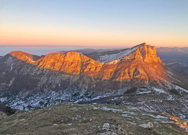 Sunrise - Les Trois Becs - Le Grand Delmas, La Drôme, France