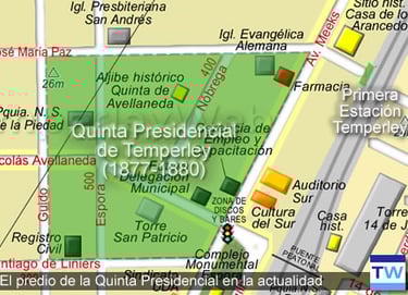 La Quinta Presidencial de Temperley, en épocas del Presidente Nicolás Avellaneda