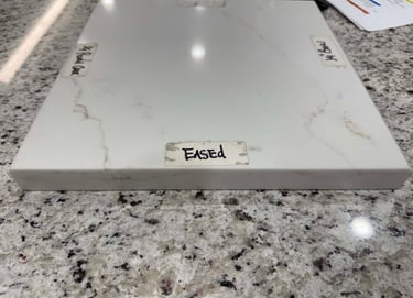 Modern square eased edge for a sleek kitchen finish