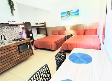 Suítes completas para sua estadia na Praia da Enseada