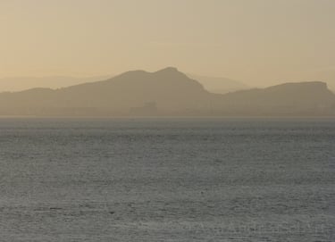 Arthur's seat as seen from Dalgety Bay, Lumix