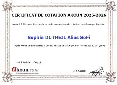 Certificat de Cotation AKoun 2025-2026