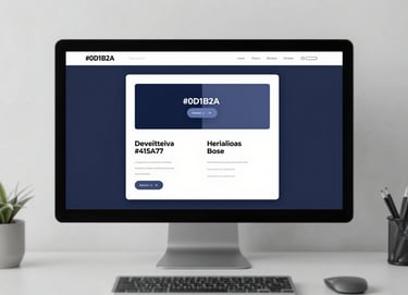 A sleek, modern digital workstation showing a professional interface on a high-resolution screen. The atmosphere is clean and creative, featuring deep tones like #0D1B2A and #415A77.