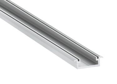 Perfil LED Vega: diseño plano y minimalista ideal para iluminación.