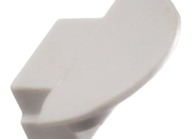 Tapones finales: terminales de plástico en colores blanco, gris o negro.