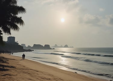 Khe Hai beach, Quang Ngai province, Vietnam