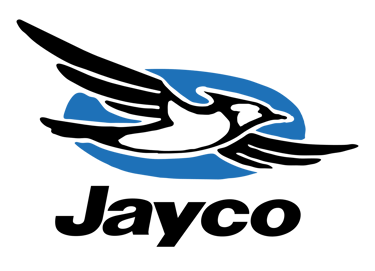 A blue abstract graphic logo depicting a leaping cougar or panther on a solid black background.