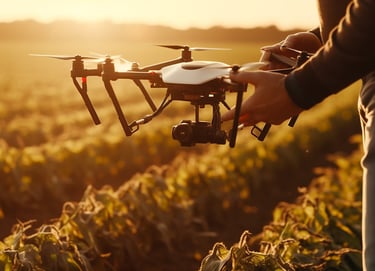 drone utilizado na agricultura - <a href="https://br.freepik.com/fotos-gratis/homens-pilotando-drone