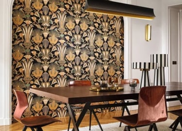 collection papier peint bord du nil maison Casamance feuilles de palmier 