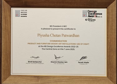 Award winning interior designer artist