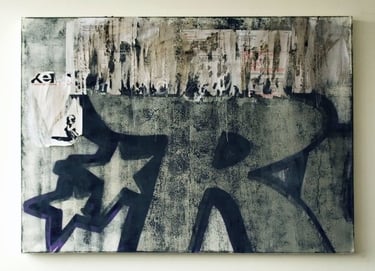 Kende, R, 2010, mixed media on canvas