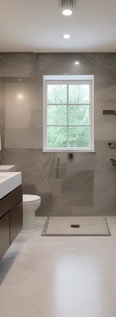 A skilled worker installing new wooden flooring in a bright living room.