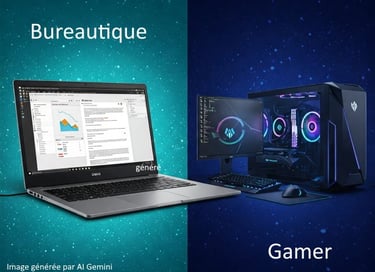 PC PORTABLE ET PC GAMER