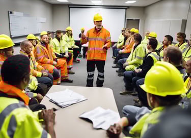 training room with instructor