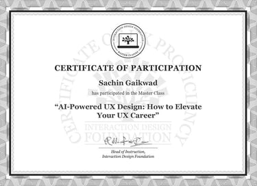 IDF, Industry Standard UX Certificate, Interaction Design Foundation, NNg, Neilson Norman Group, 