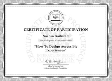 IDF, Industry Standard UX Certificate, Interaction Design Foundation, NNg, Neilson Norman Group,