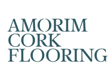 a logo for Amorim Cork Flooring