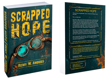 front and back images of Scrapped Hope paperback