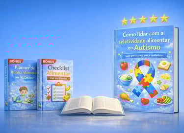 E-books and planners about autism food selectivity and dietary routines for parents and caregivers.