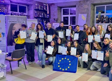 Indoor workshop session at Academy of Success project