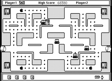 Mac-Man Eating Apples and Motherboards