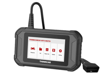 Optimieren Sie Ihren Diagnoseprozess mit dem THINKCHECK M70 MOTO, einem Plug-and-Play-Diagnosetool für Motorräder. Durch die 