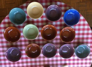 Slip cast dishes