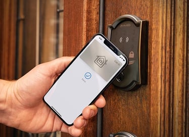 Smart door lock with phone control