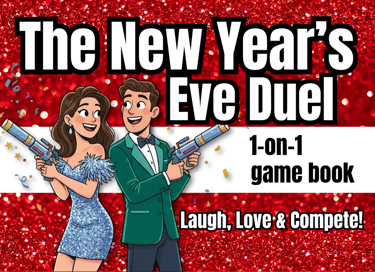 a couple of people holding guns and a new year's eve eve duel game