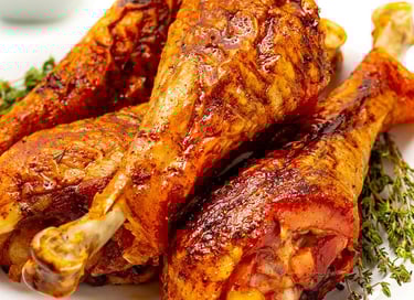 Jumbo smoked turkey legs