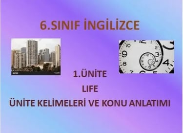 6. sınıf ingilizce 1. ünite etkinlikleri