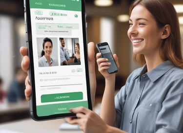 A group of government leaders collaborating over futuristic service design plans.