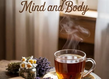 Relaxation products for moms including essential oil diffuser, tea, and cozy socks.