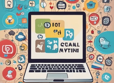 Close-up of hands analyzing social media metrics on a tablet.