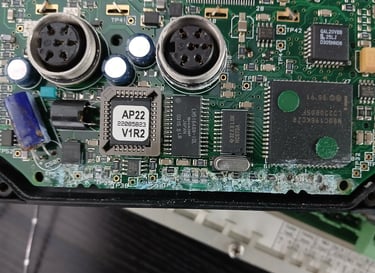 boat electronics repair of a cicuit bord