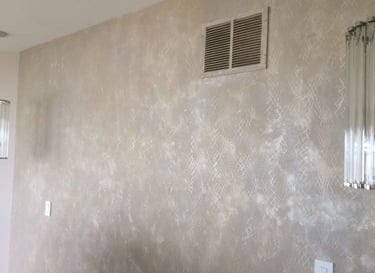 metallic plaster reptile pattern by Artworks by Marcine in Lavalette NJ