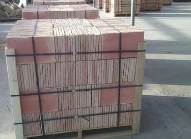 Parefeuille-terre cuite rectangulaire