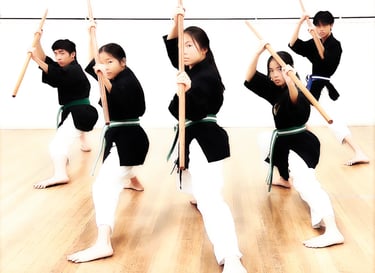 Kenyukan Okinawa Kobudo weapons
