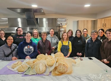 Sourdough bread course participant group photo