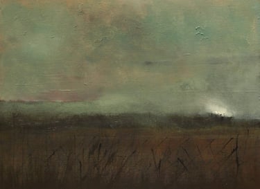 Jaï - Acrylique sur toile "Fleurs du silence" 65x50cm VENDU - Collection "Les grands Espaces " 2025