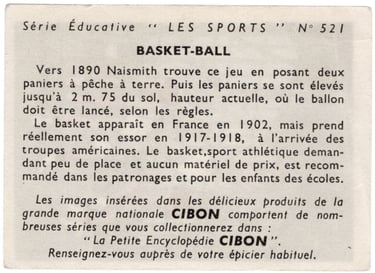1959 Cibon French Sports Cards Les Sports Educative