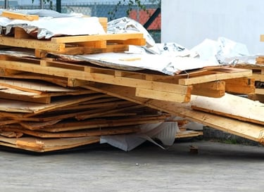 packaging debris removal for medical equipment delivery and placement